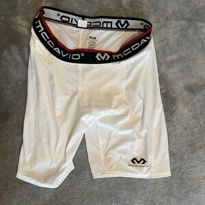 McDavid White Compression Shorts
